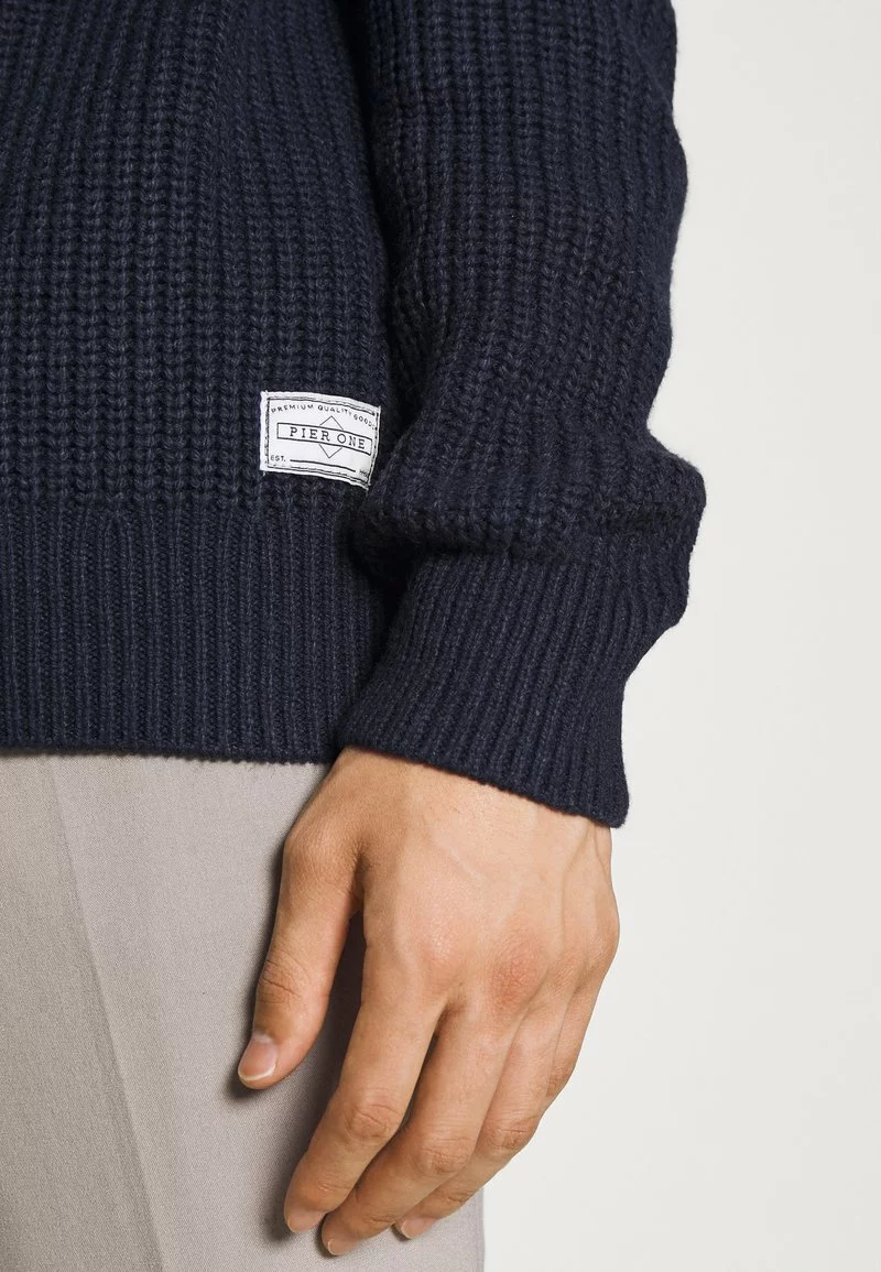 Pier One Uomo MODERN - Maglione - Dark Blue 7 Pier One Uomo MODERN - Maglione - Dark Blue - immagine 5