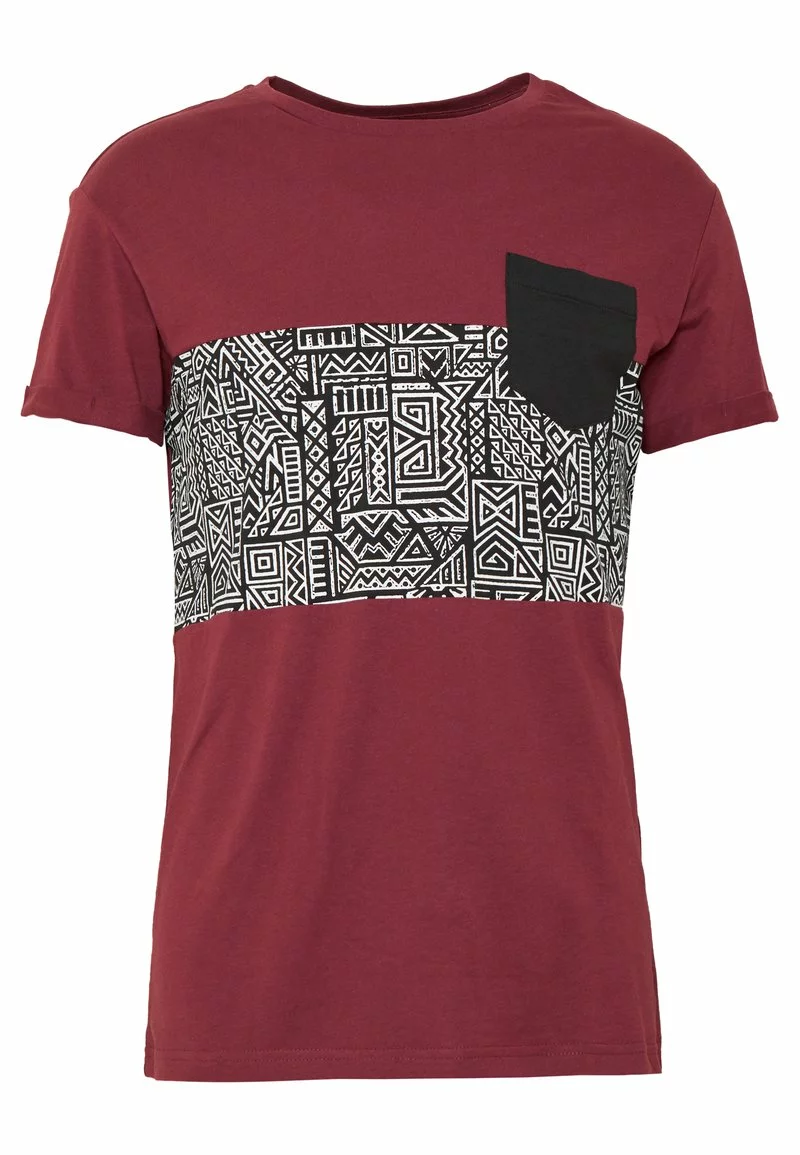 Pier One Uomo T-shirt Con Stampa - Bordeaux 6 Pier One Uomo T-shirt Con Stampa - Bordeaux - immagine 4
