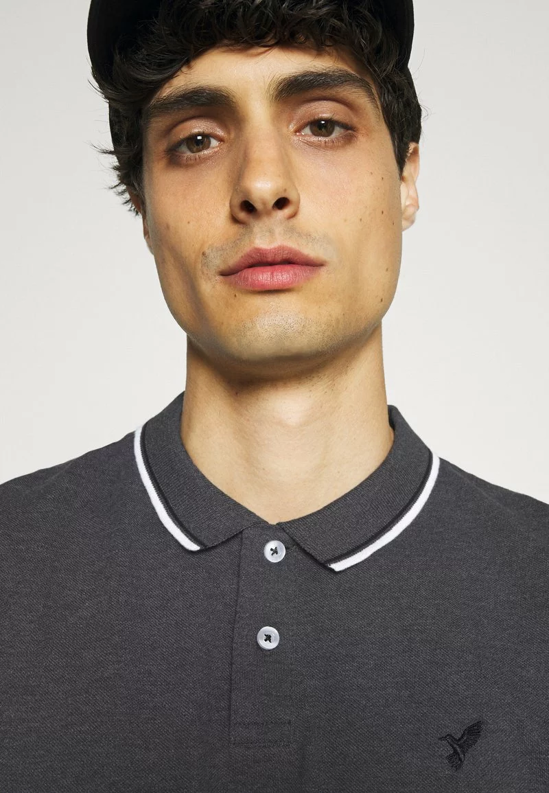 Pier One Uomo Polo - Mottled Dark Grey 6 Pier One Uomo Polo - Mottled Dark Grey - immagine 4