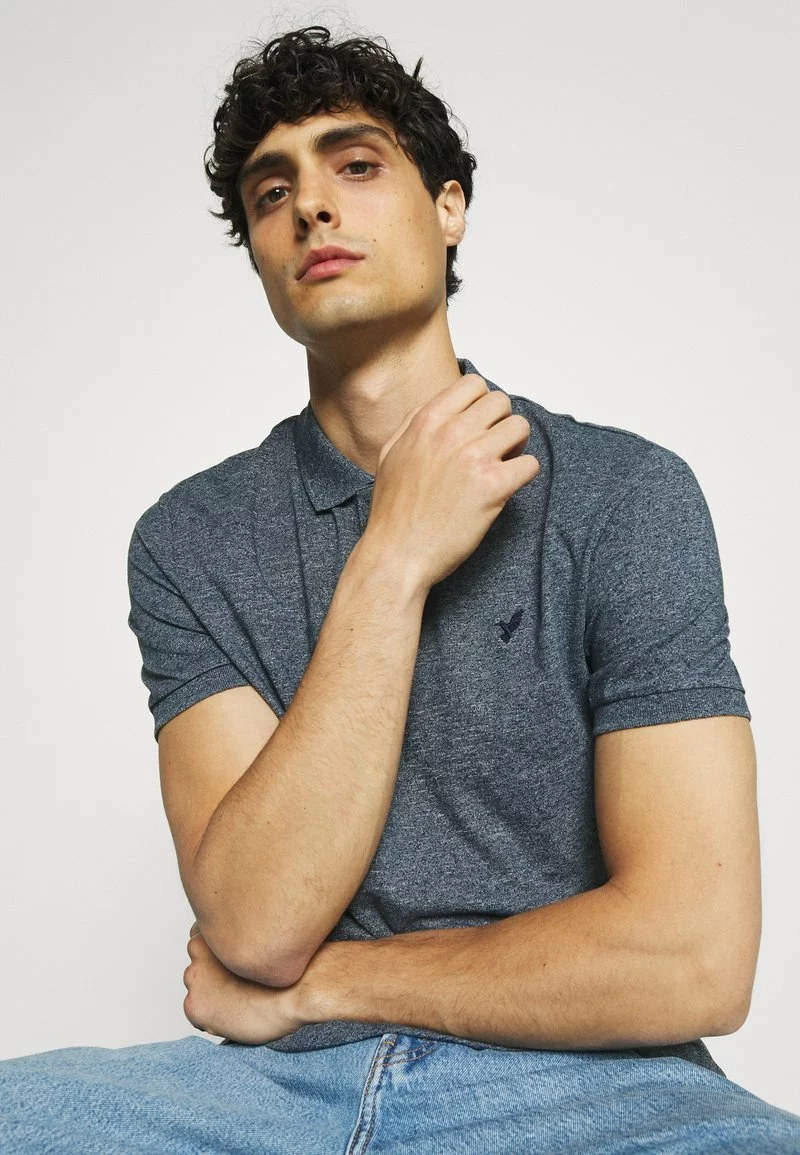 Pier One Uomo Polo - Mottled Blue 6 Pier One Uomo Polo - Mottled Blue - immagine 4