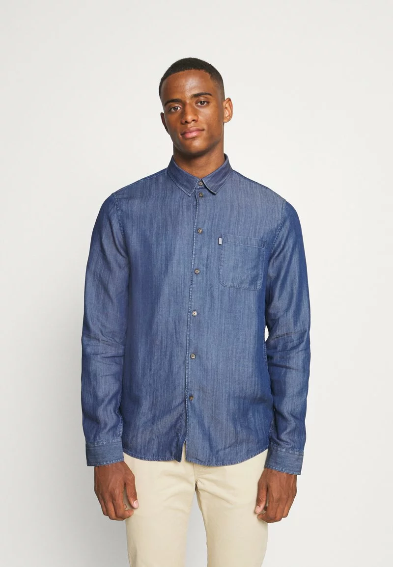 Pier One Uomo Camicia - Dark Blue 3 Pier One Uomo Camicia - Dark Blue
