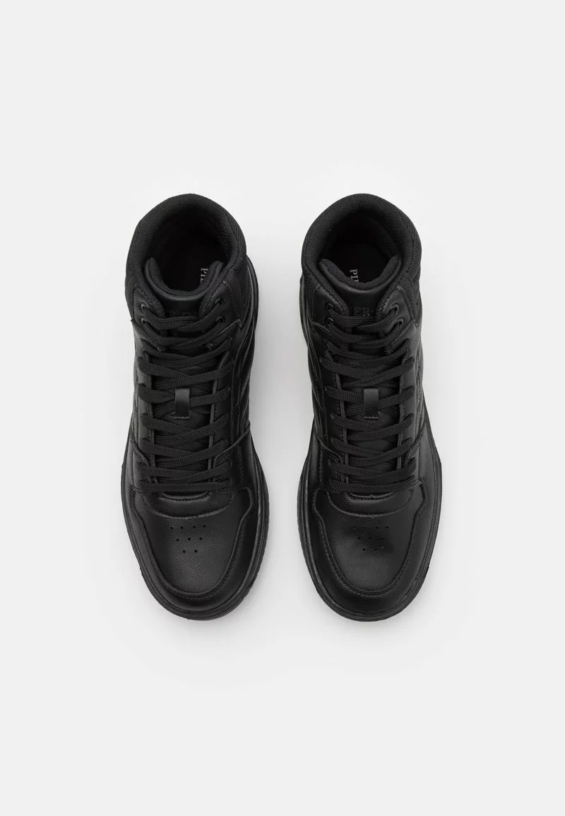 Pier One Uomo LEATHER - Sneakers Alte - Black 6 Pier One Uomo LEATHER - Sneakers Alte - Black - immagine 4