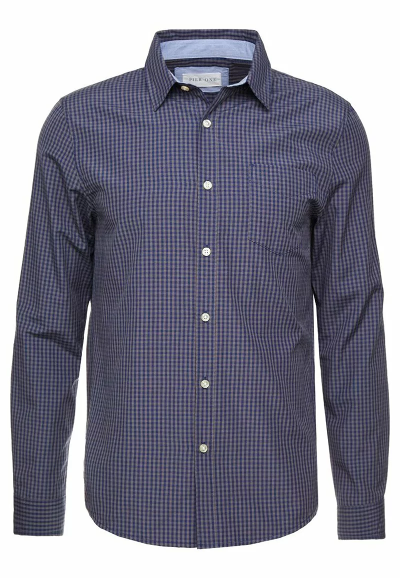 Pier One Uomo Camicia - Dark Blue 7 Pier One Uomo Camicia - Dark Blue - immagine 5