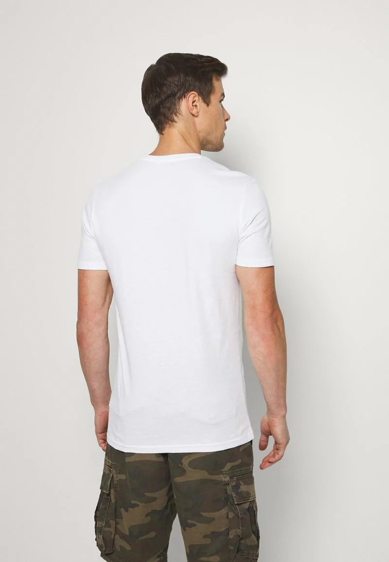 Pier One Uomo 7 PACK - T-shirt Basic - White 6 Pier One Uomo 7 PACK - T-shirt Basic - White - immagine 4
