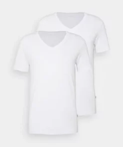 Pier One Uomo 2 PACK - T-shirt Basic - White -Moda Perfetta 080dd0916ef948e18ad5bc64ef88608c