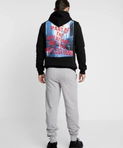 Pier One Uomo Pantaloni Sportivi - Black/mottled Light Gre 9 Pier One Uomo Pantaloni Sportivi - Black/mottled Light Gre -Moda Perfetta 082b684ed6b7492481fafd77bd2ec4d0