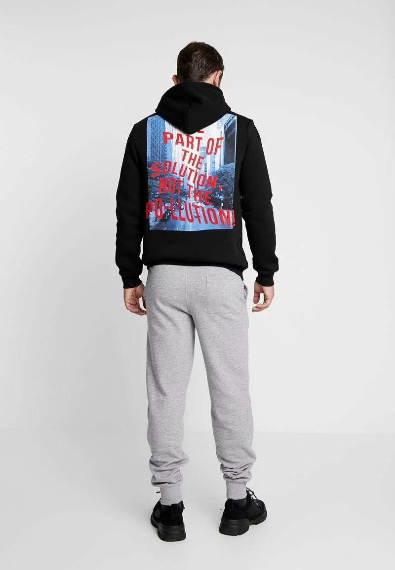 Pier One Uomo Pantaloni Sportivi - Black/mottled Light Gre 5 Pier One Uomo Pantaloni Sportivi - Black/mottled Light Gre - immagine 3