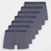 Pier One Uomo 7 PACK - Culotte - Dark Grey
