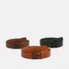Pier One Unisex 3 PACK - Cintura - Black/brown/cognac 2 Pier One Unisex 3 PACK - Cintura - Black/brown/cognac -Moda Perfetta 09d87bd208674428961aeac9990444a4