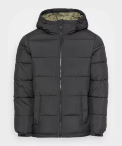 Pier One Uomo BASIC PUFFER JACKET WITH CONTRAST HOOD - Giacca Invernale - Black/olive 10 Pier One Uomo BASIC PUFFER JACKET WITH CONTRAST HOOD - Giacca Invernale - Black/olive -Moda Perfetta 0af67baf0bbc42b4b7721cbde50c95b0