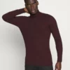 Pier One Uomo MUSCLE FIT TURTLE - Maglione - Mottled Bordeaux -Moda Perfetta 0b0eccef7ef8492991259cfffe8085b5
