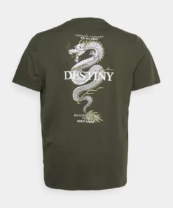 Pier One Uomo T-shirt Con Stampa - Dark Green