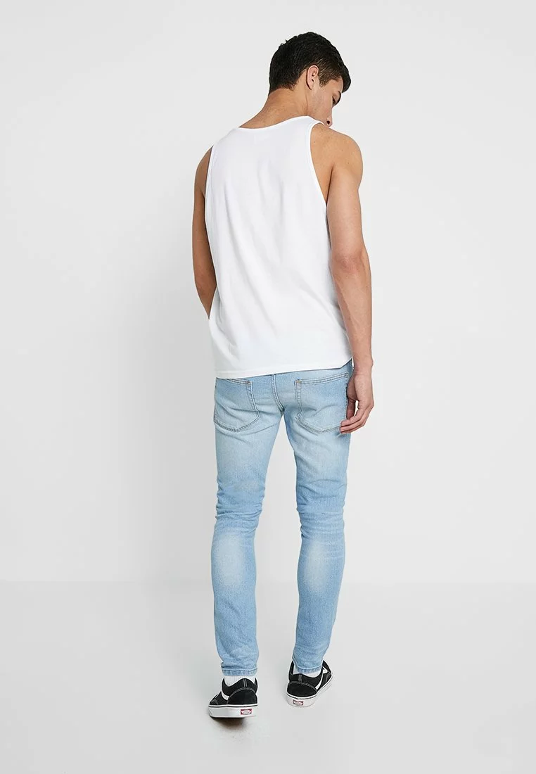 Pier One Uomo Jeans Slim Fit - Bleached Denim 5 Pier One Uomo Jeans Slim Fit - Bleached Denim - immagine 3