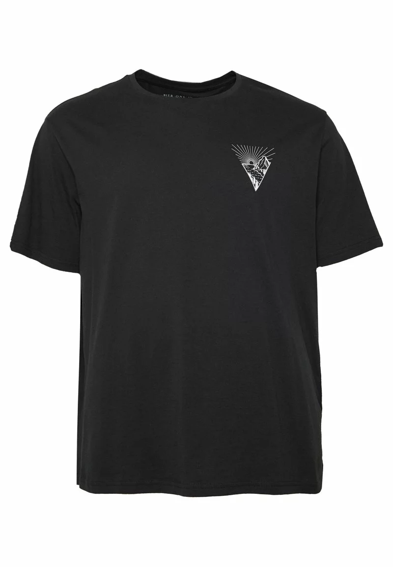 Pier One Uomo T-shirt Con Stampa - Black 6 Pier One Uomo T-shirt Con Stampa - Black - immagine 4