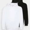 Pier One Uomo 2 PACK - Felpa Con Cappuccio - Black/white -Moda Perfetta 0cf86e5498e64e09bde44db476df2381