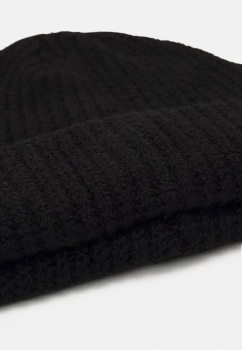 Pier One SHORT MICRO BEANIE UNISEX - Berretto - Black 5 Pier One SHORT MICRO BEANIE UNISEX - Berretto - Black - immagine 3