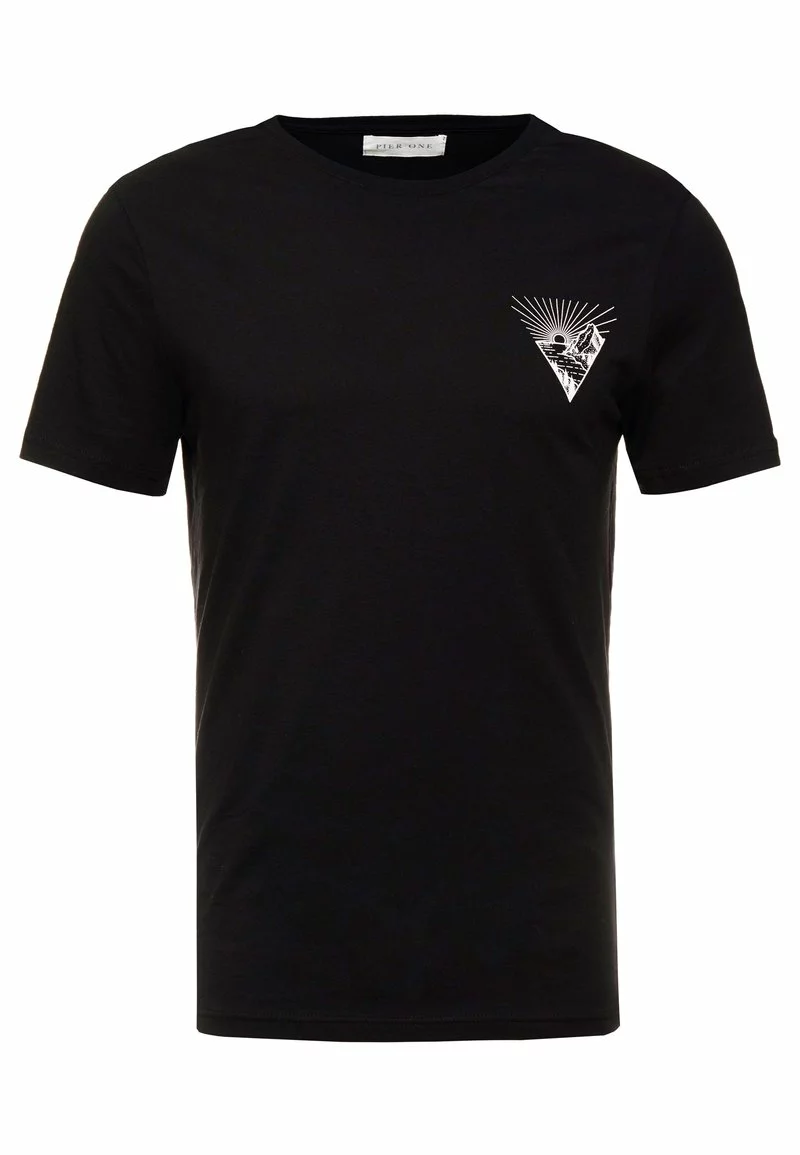 Pier One Uomo T-shirt Con Stampa - Black 7 Pier One Uomo T-shirt Con Stampa - Black - immagine 5