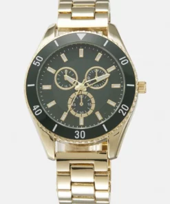 Pier One UNISEX - Orologio - Gold-coloured/green