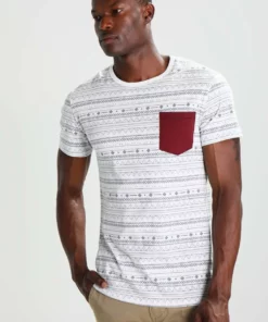 Pier One Uomo T-shirt Con Stampa - White