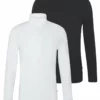 Pier One Uomo 2 PACK - Maglietta A Manica Lunga - White/black -Moda Perfetta 131c66307636477987dd73f5f031d29f