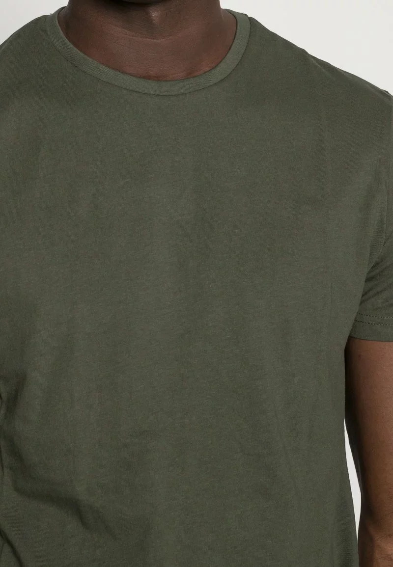 Pier One Uomo 5 PACK - T-shirt Basic - Dark Blue/grey/khaki 10 Pier One Uomo 5 PACK - T-shirt Basic - Dark Blue/grey/khaki - immagine 8