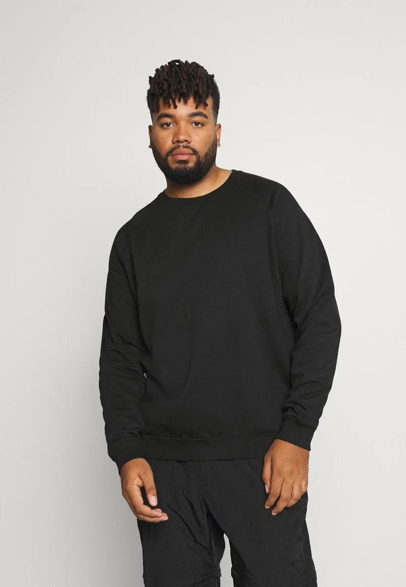 Pier One Uomo BIG CREW NECK 2PACK - Felpa - Black/white 6 Pier One Uomo BIG CREW NECK 2PACK - Felpa - Black/white - immagine 4