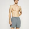 Pier One Uomo PEACHY SOFT BEACH SHORTS - Shorts Da Mare - Dark Grey
