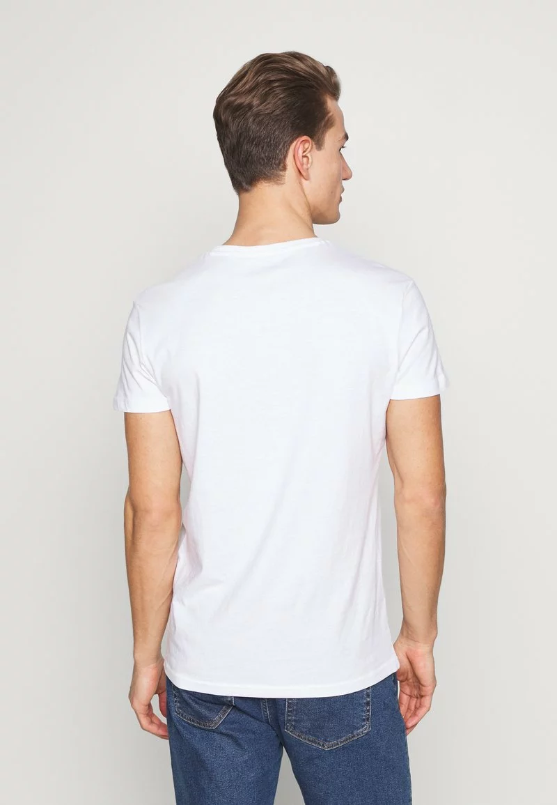 Pier One Uomo 5 PACK - T-shirt Basic - White/black 5 Pier One Uomo 5 PACK - T-shirt Basic - White/black - immagine 3