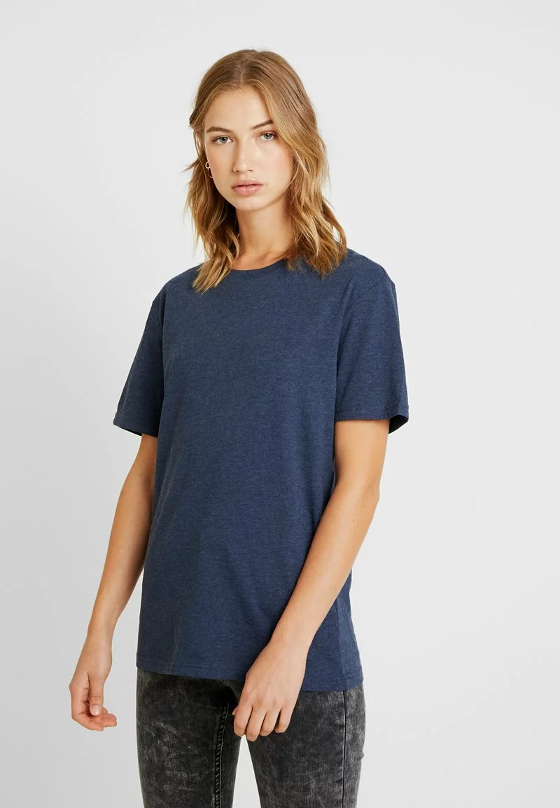 Pier One Uomo T-shirt Basic - Dark Blue Melange 6 Pier One Uomo T-shirt Basic - Dark Blue Melange - immagine 4
