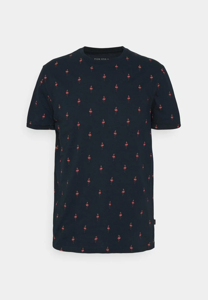 Pier One Uomo T-shirt Con Stampa - Dark Blue 3 Pier One Uomo T-shirt Con Stampa - Dark Blue