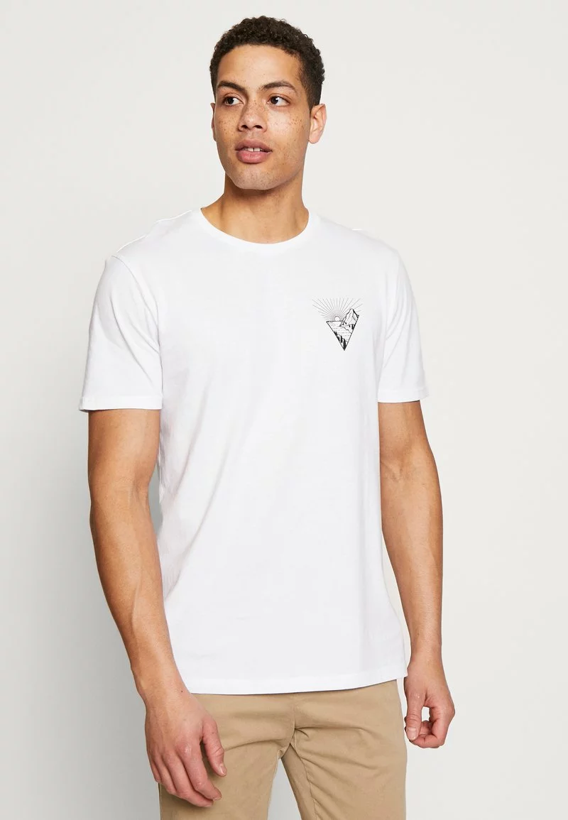 Pier One Uomo T-shirt Con Stampa - White 3 Pier One Uomo T-shirt Con Stampa - White