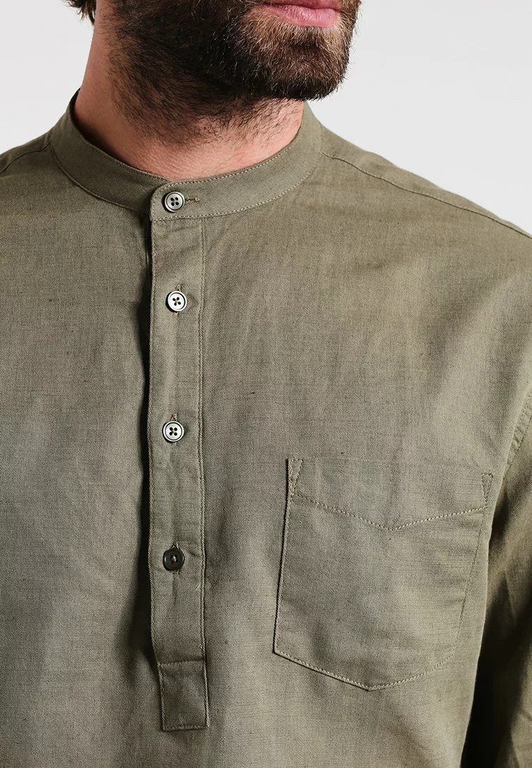 Pier One Uomo Camicia - Khaki 6 Pier One Uomo Camicia - Khaki - immagine 4