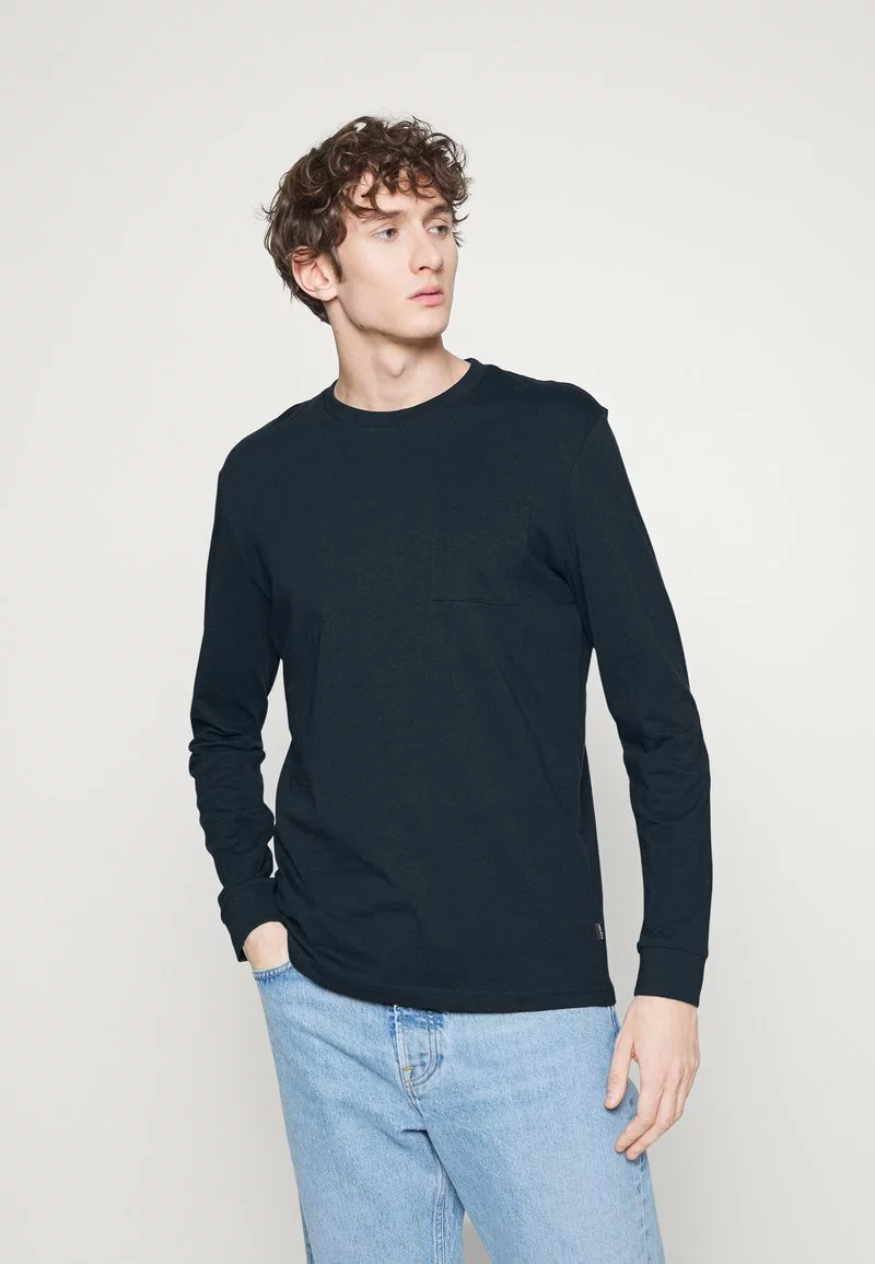 Pier One Uomo Maglietta A Manica Lunga - Dark Blue 3 Pier One Uomo Maglietta A Manica Lunga - Dark Blue