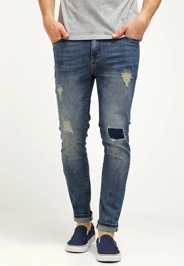 Pier One Uomo Jeans Slim Fit - Destroyed Denim 3 Pier One Uomo Jeans Slim Fit - Destroyed Denim