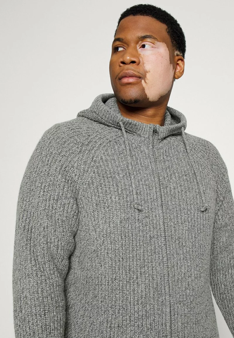 Pier One Uomo Cardigan - Mottled Light Grey 6 Pier One Uomo Cardigan - Mottled Light Grey - immagine 4