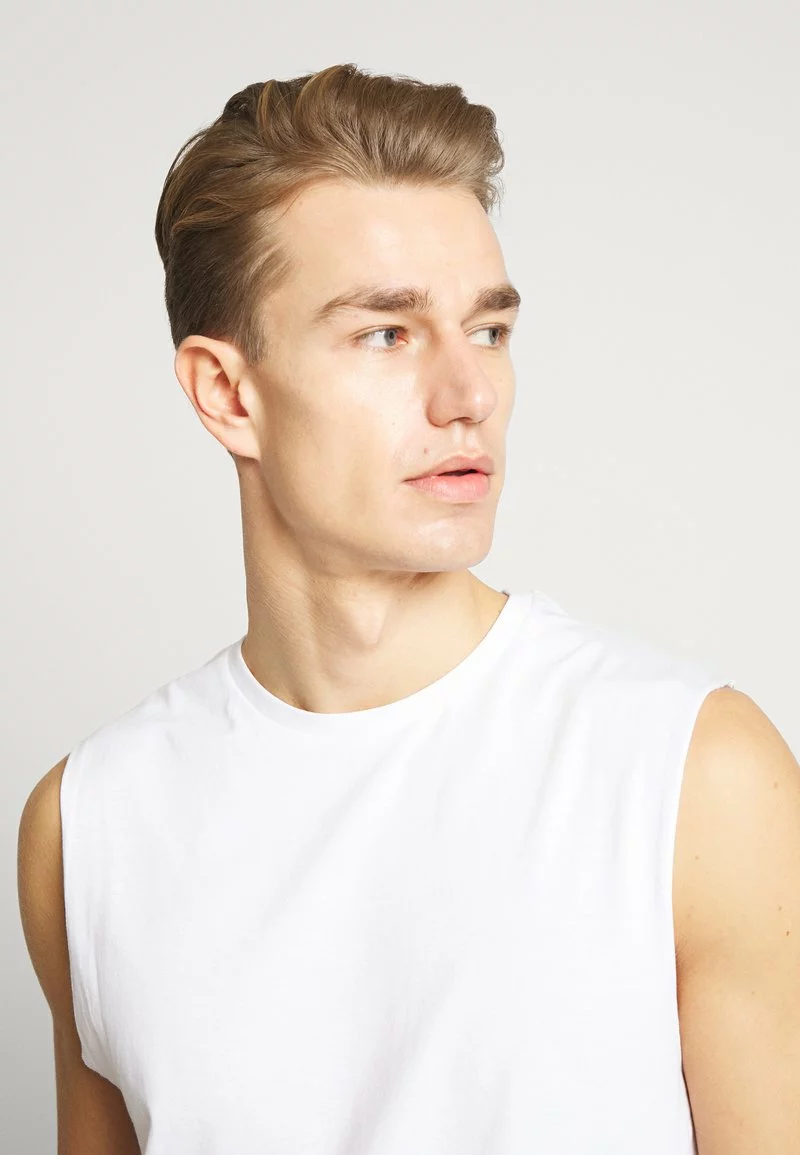 Pier One Uomo 3 PACK - T-shirt Basic - Grey/white/black 8 Pier One Uomo 3 PACK - T-shirt Basic - Grey/white/black - immagine 6