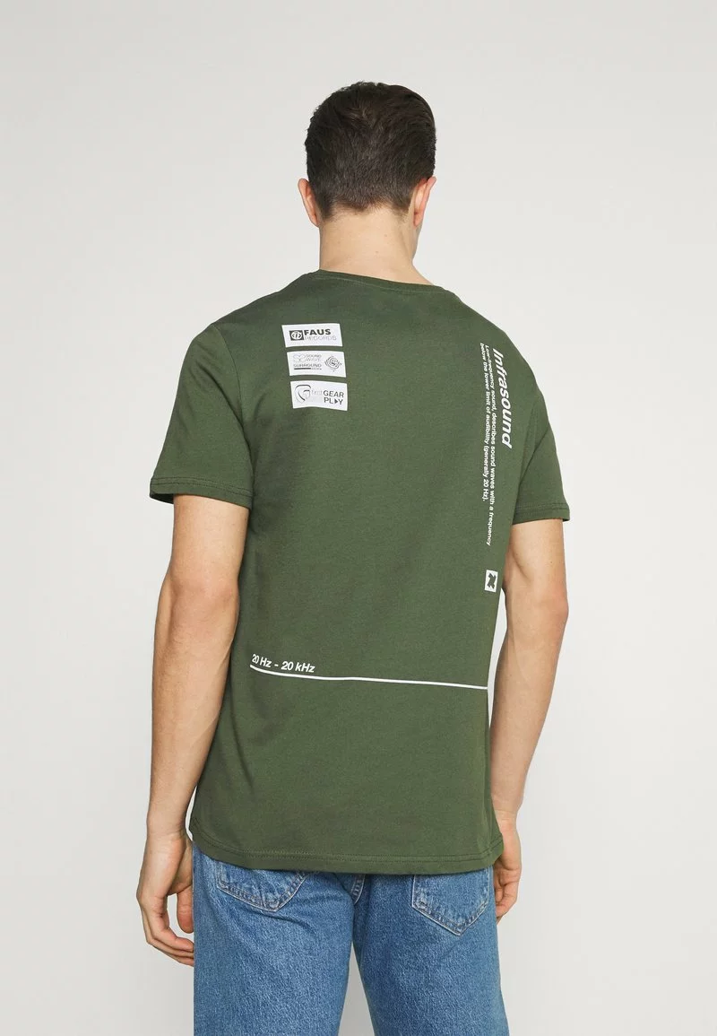 Pier One Uomo T-shirt Con Stampa - Olive 5 Pier One Uomo T-shirt Con Stampa - Olive - immagine 3