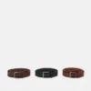 Pier One 3 PACK UNISEX - Cintura - Cognac/brown/black -Moda Perfetta 222ebcffd6e44faa95e79c47ffe12419