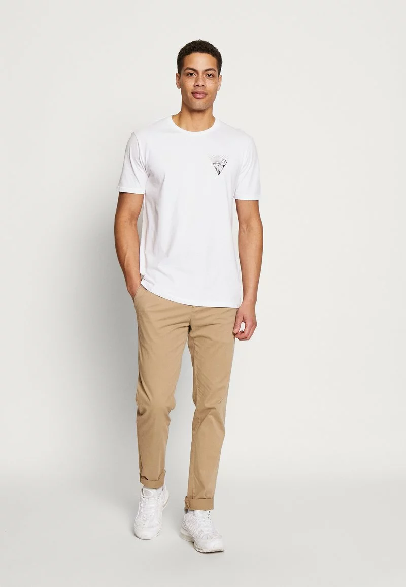 Pier One Uomo T-shirt Con Stampa - White 4 Pier One Uomo T-shirt Con Stampa - White - immagine 2