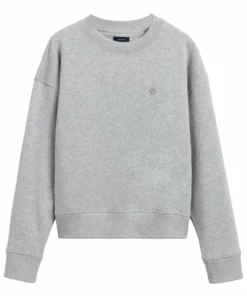 GANT Donna ICON G ESSENTIAL C-NECK - Sweatshirt - Light Grey Melange 11 GANT Donna ICON G ESSENTIAL C-NECK - Sweatshirt - Light Grey Melange -Moda Perfetta 232bde9b23f04404a9d241f7e983c06a