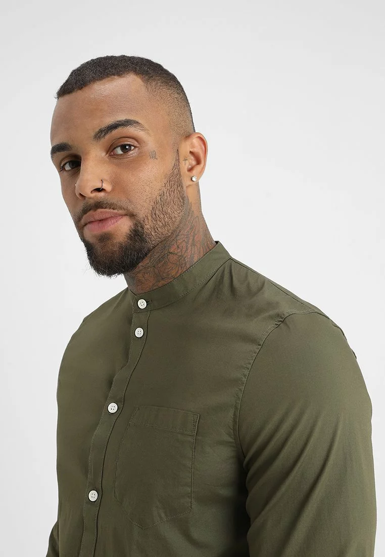 Pier One Uomo Camicia - Oliv 7 Pier One Uomo Camicia - Oliv - immagine 5