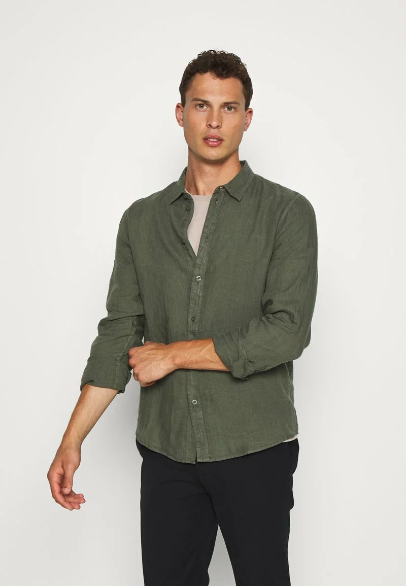 Pier One Uomo Camicia - Olive 3 Pier One Uomo Camicia - Olive