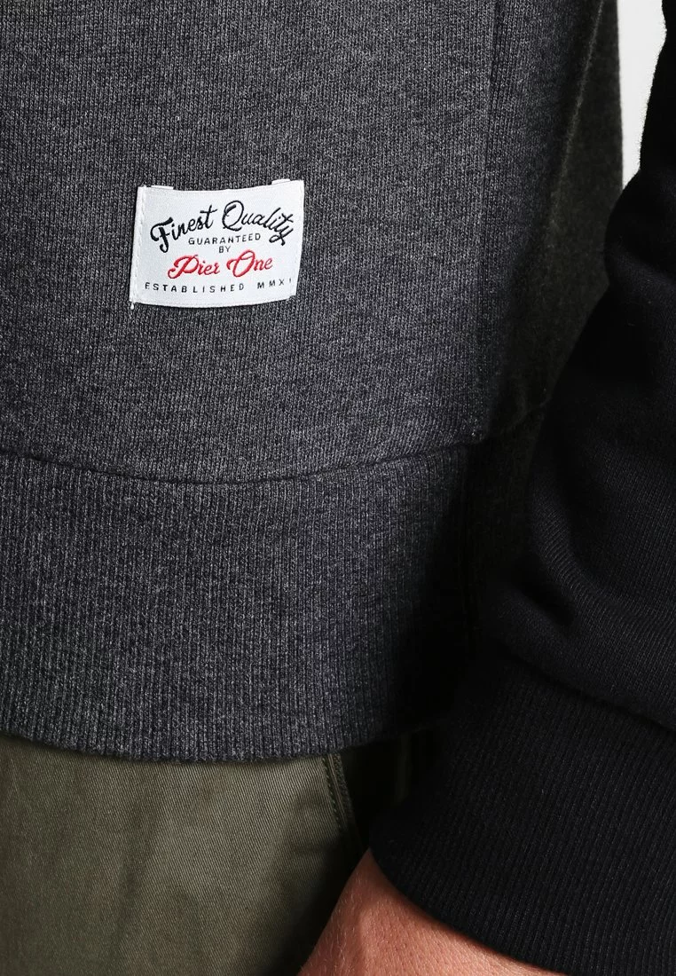 Pier One Uomo Felpa - Mottled Dark Grey 7 Pier One Uomo Felpa - Mottled Dark Grey - immagine 5
