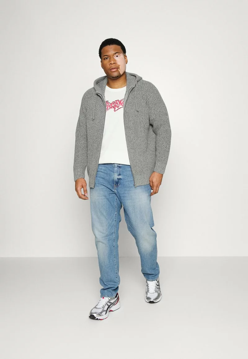 Pier One Uomo Cardigan - Mottled Light Grey 4 Pier One Uomo Cardigan - Mottled Light Grey - immagine 2