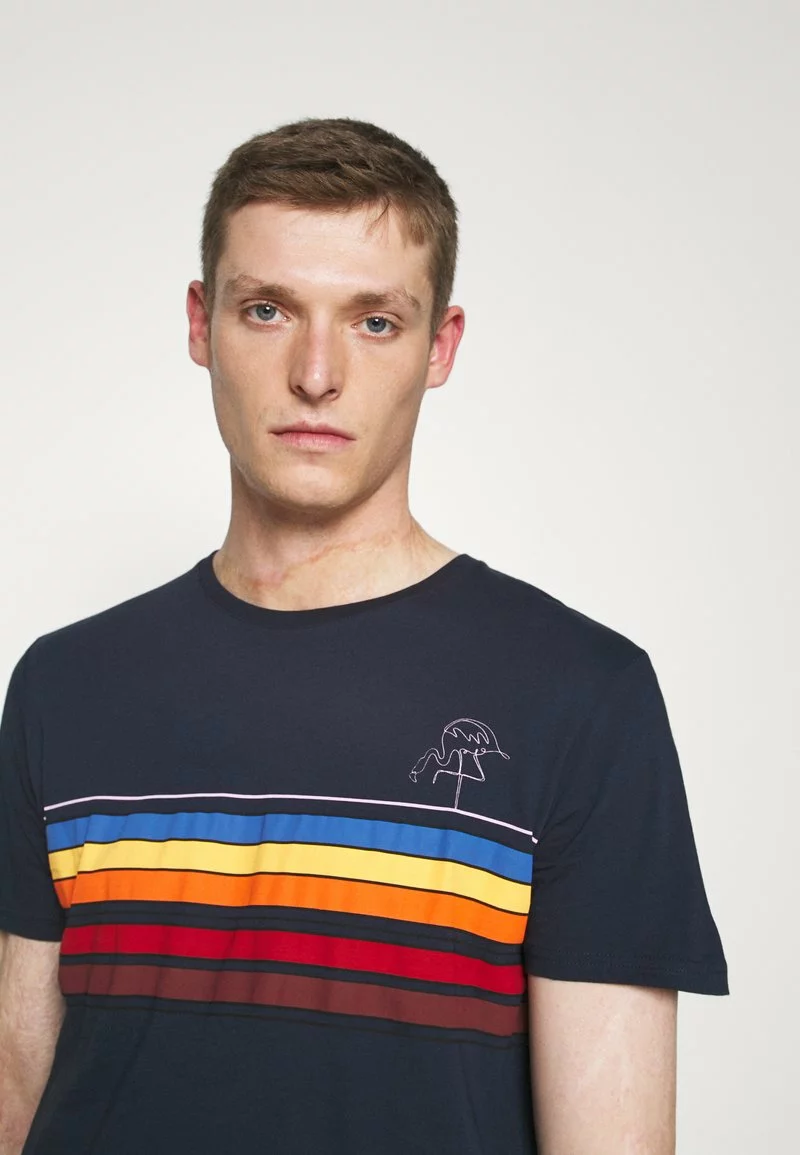 Pier One Uomo T-shirt Con Stampa - Dark Blue 7 Pier One Uomo T-shirt Con Stampa - Dark Blue - immagine 5