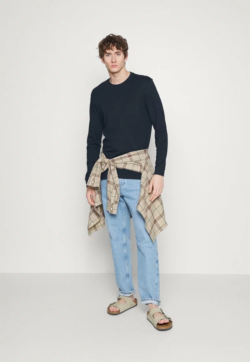 Pier One Uomo Maglietta A Manica Lunga - Dark Blue 4 Pier One Uomo Maglietta A Manica Lunga - Dark Blue - immagine 2