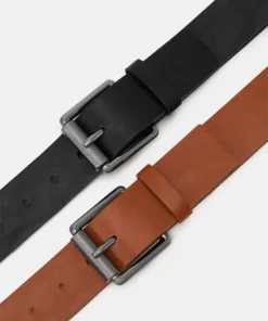 Pier One Unisex 2 PACK - Cintura - Black/cognac -Moda Perfetta 2e126f1c81ea497db433161d81e92f80