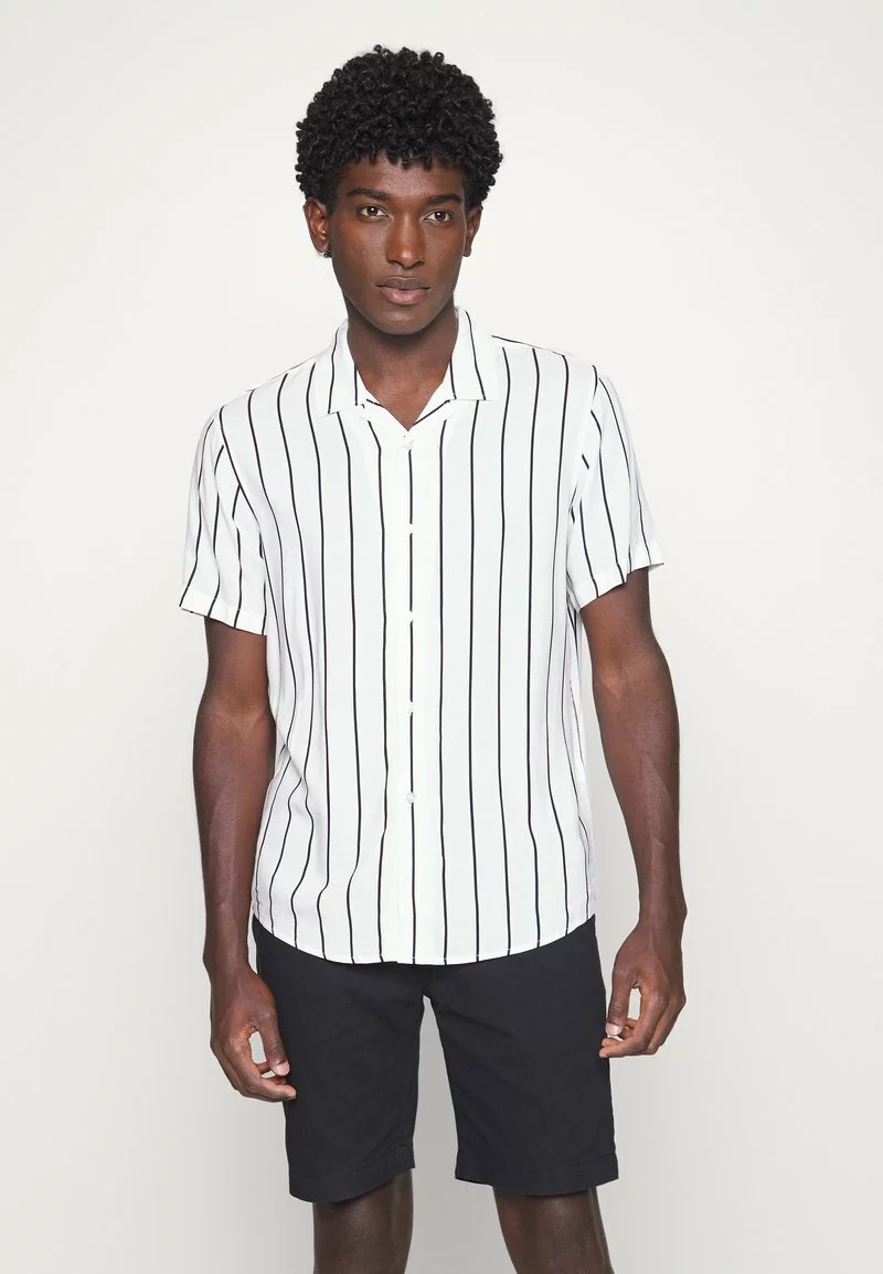 Pier One Uomo 2 PACK - Camicia - Black/white 6 Pier One Uomo 2 PACK - Camicia - Black/white - immagine 4
