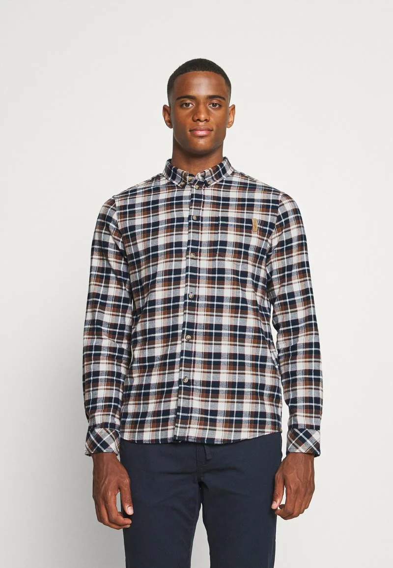 Pier One Uomo Camicia - Dark Blue/brown 3 Pier One Uomo Camicia - Dark Blue/brown