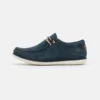 Pier One Uomo LEATHER - Stringate Sportive - Dark Blue